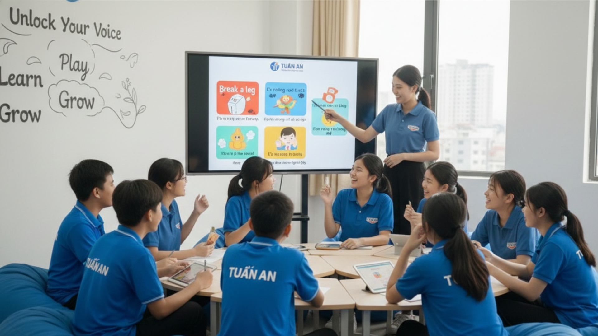 Giáo dục 4.0 là gì? Trung tâm Tuấn An áp dụng giáo dục 4.0 như thế nào để giúp học sinh học từ gốc, phát triển tư duy, tự tin và tiến bộ bền vững.