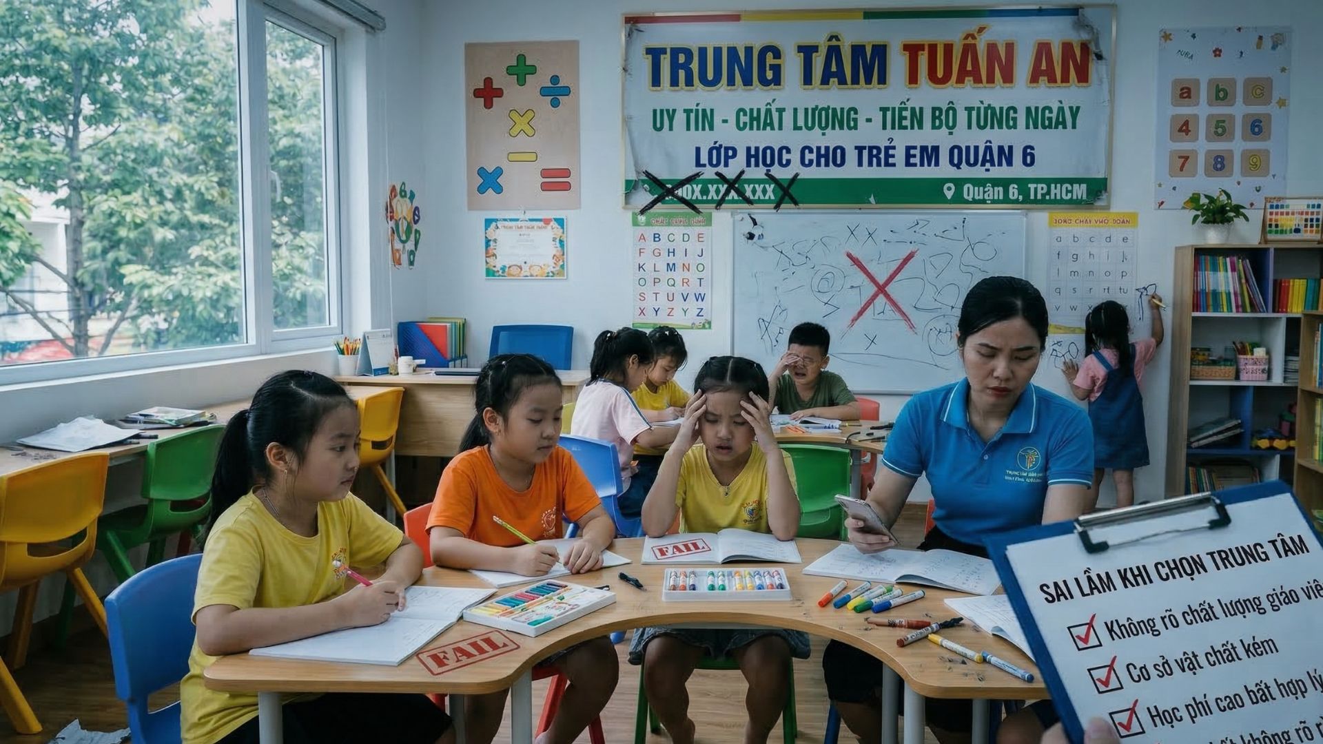 Học thêm tại Tuấn An Quận 6 giúp học sinh cải thiện điểm Toán và Tiếng Anh nhanh chóng, nắm chắc kiến thức và nâng cao kết quả học tập hiệu quả.