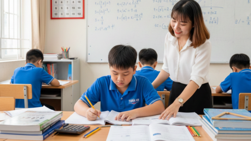 Trung tâm Tuấn An quận 6 chuyên hỗ trợ học sinh yếu, mất gốc tiếng Anh lấy lại tự tin và tiến bộ rõ rệt sau thời gian học tập.