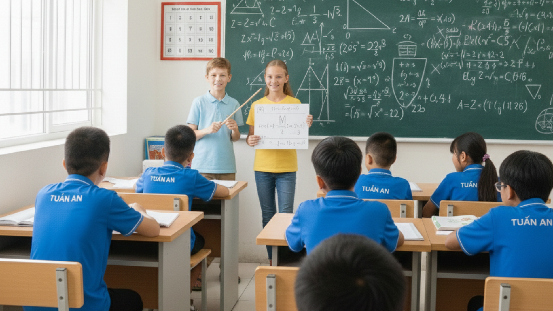 Học Toán tại Tuấn An giúp học sinh yếu và mất gốc lấy lại nền tảng từ gốc, hiểu sâu bản chất, theo kịp chương trình và tiến bộ bền vững nhờ phương pháp dạy chậm - chắc - hiểu sau.