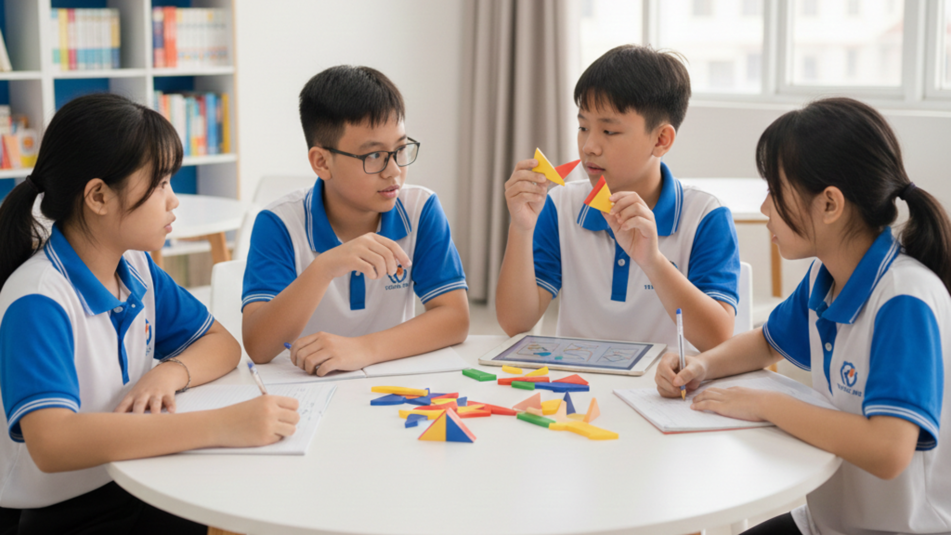 Toán logic tại Trung tâm Tuấn An giúp trẻ học Toán từ gốc, hiểu bản chất và phát triển tư duy logic bền vững. Lớp học sĩ số nhỏ, theo sát từng học sinh.