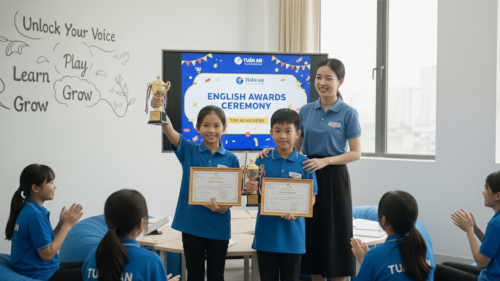 Trung tâm học thêm Tiếng Anh quận 6 - Trung tâm Tuấn An chuyên luyện tiếng Anh cho học sinh tiểu học, THCS, THPT, cam kết tiến bộ rõ rệt, giáo viên tận tâm, học phí hợp lý.