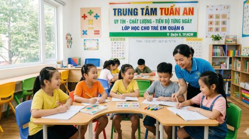 Khám phá phương pháp học chủ động tại Tuấn An giúp trẻ hiểu nhanh, nhớ lâu, tự tin học Toán và Tiếng Anh. Giải pháp hiệu quả cho trẻ mất gốc tại Quận 6.